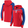 Texas Rangers   Women's Iconic Pullover Hoodie - Royal/Red