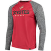 Arizona Coyotes   Static Long Sleeve T-Shirt - Garnet/Heathered Gray