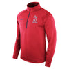Los Angeles Angels Therma Top Bench Half-Zip Pullover Jacket - Red