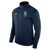 Seattle Mariners Therma Top Bench Half-Zip Pullover Jacket - Navy