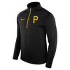 Pittsburgh Pirates Therma Top Bench Half-Zip Pullover Jacket - Black