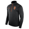 San Francisco Giants Therma Top Bench Half-Zip Pullover Jacket - Black