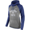 New York Mets Women's All-Time Therma Performance Pullover Hoodie - Dark Gray