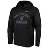 Baltimore Orioles Therma Pullover Hoodie - Black
