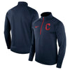Cleveland Indians Therma Top Bench Half-Zip Pullover Jacket - Navy