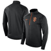 San Francisco Giants Therma Top Bench Half-Zip Pullover Jacket - Black