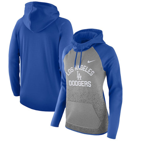 Los Angeles Dodgers Women's All-Time Therma Performance Pullover Hoodie - Dark Gray