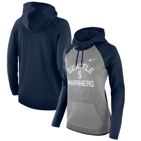 Seattle Mariners Women's All-Time Therma Performance Pullover Hoodie - Dark Gray