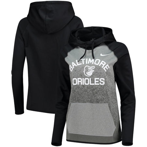 Baltimore Orioles Women's All-Time Therma Performance Pullover Hoodie - Dark Gray