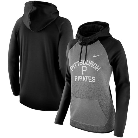 Pittsburgh Pirates Women's All-Time Therma Performance Pullover Hoodie - Dark Gray