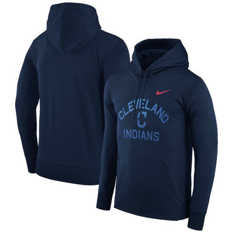 Cleveland Indians Therma Pullover Hoodie - Navy