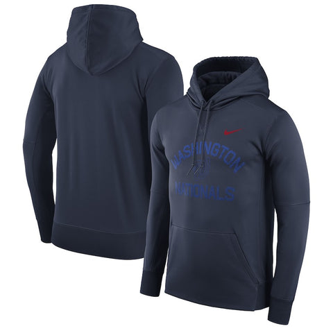 Washington Nationals Therma Pullover Performance Hoodie - Navy