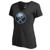 Buffalo Sabres   Women's Plus Sizes Pond Hockey T-Shirt - Black