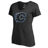 Calgary Flames   Women's Plus Sizes Pond Hockey T-Shirt - Black