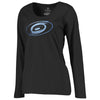Carolina Hurricanes   Women's Plus Sizes Pond Hockey Long Sleeve T-Shirt - Black