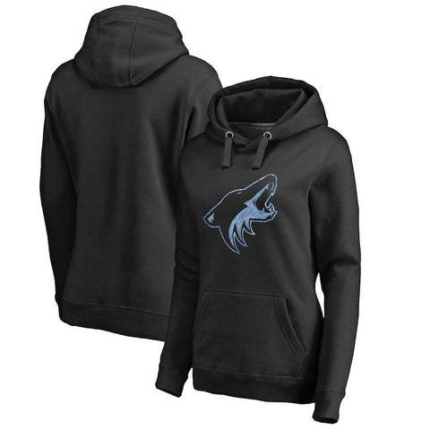 Arizona Coyotes   Women's Plus Sizes Pond Hockey Pullover Hoodie - Black