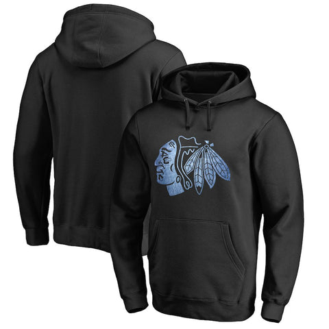 Chicago Blackhawks Chicago Blackhawks Big & Tall Pond Hockey Pullover Hoodie - Black