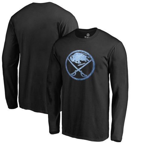 Buffalo Sabres   Big & Tall Pond Hockey Long Sleeve T-Shirt - Black
