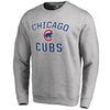 Chicago Cubs   Victory Arch Crew Neck Pullover Sweatshirt - Heathered Gray