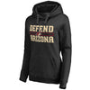 Arizona Coyotes   Women's Plus Sizes Hometown Collection Defend Pullover Hoodie - Black