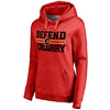 Calgary Flames   Women's Plus Sizes Hometown Collection Defend Pullover Hoodie - Red