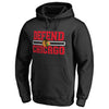 Chicago Blackhawks   Big & Tall Hometown Collection Defend Pullover Hoodie - Black