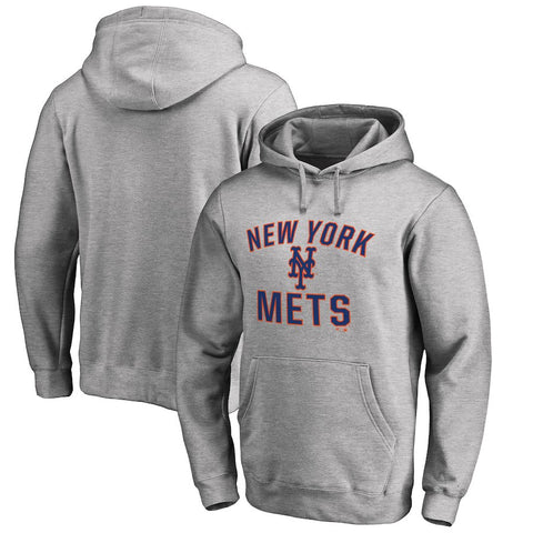 New York Mets   Victory Arch Pullover Hoodie - Heathered Gray