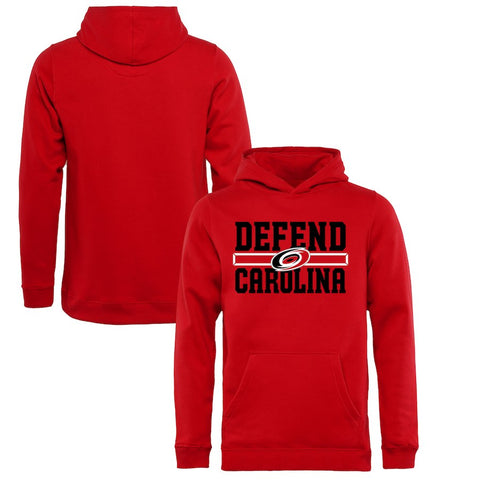 Carolina Hurricanes   Youth Hometown Collection Defend Pullover Hoodie - Red