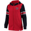 Washington Nationals   Women's Iconic Full-Zip Hoodie - Red