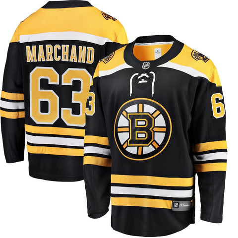 Brad Marchand Boston Bruins   Breakaway Player Jersey - Black