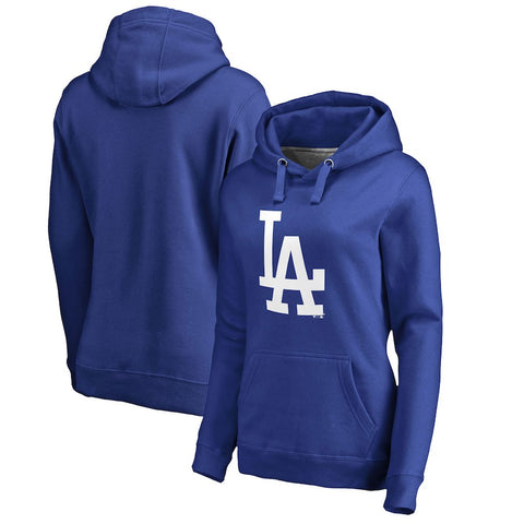 Los Angeles Dodgers   Women's Primary Logo Pullover Hoodie - Royal