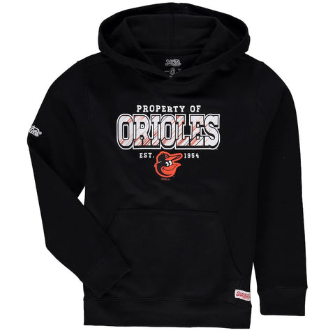 Baltimore Orioles Stitches Youth Property Of Team Hoodie - Black