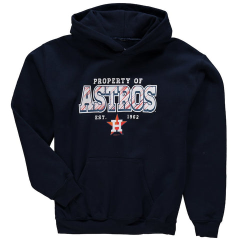 Houston Astros Stitches Youth Property Of Team Hoodie - Navy