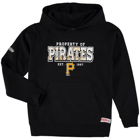 Pittsburgh Pirates Stitches Youth Property Of Team Hoodie - Black