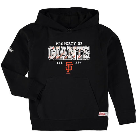 San Francisco Giants Stitches Youth Property Of Team Hoodie - Black