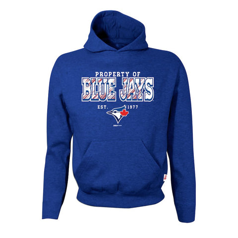 Toronto Blue Jays Stitches Youth Property Of Team Hoodie - Royal