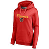 Calgary Flames   Women's Plus Sizes Number One Mom Pullover Hoodie - Red