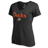 Anaheim Ducks   Women's Plus Sizes Number 1 Mom T-Shirt - Black