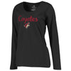 Arizona Coyotes   Women's Plus Sizes Number 1 Mom Long Sleeve T-Shirt - Black