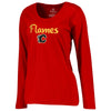 Calgary Flames   Women's Plus Sizes Number 1 Mom Long Sleeve T-Shirt - Red
