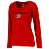 Carolina Hurricanes   Women's Plus Sizes Number 1 Mom Long Sleeve T-Shirt - Red