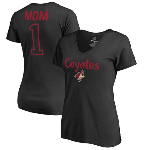 Arizona Coyotes   Women's Plus Sizes Number 1 Mom T-Shirt - Black