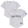 Colorado Rockies Majestic Toddler Home Official Cool Base Team Jersey - White/Purple