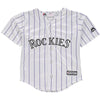 Colorado Rockies Majestic Toddler Home Official Cool Base Team Jersey - White/Purple
