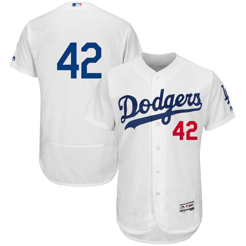 Jackie Robinson Los Angeles Dodgers Majestic Flex Base Jersey - White