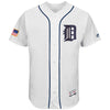 Detroit Tigers Majestic 2017 Stars & Stripes Authentic Collection Flex Base Team Jersey - White