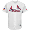 St. Louis Cardinals Majestic 2017 Stars & Stripes Authentic Collection Flex Base Team Jersey - White