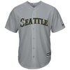 Felix Hernandez Seattle Mariners Majestic 2017 Memorial Day Cool Base Player Jersey - Gray