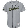 Detroit Tigers Majestic 2017 Memorial Day Authentic Collection Flex Base Team Jersey - Gray