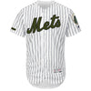 New York Mets Majestic 2017 Memorial Day Authentic Collection Flex Base Team Jersey - White/Black